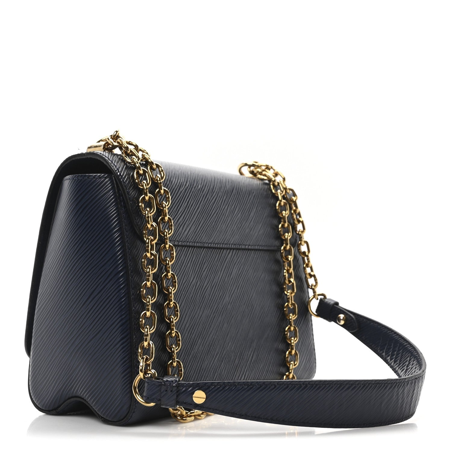 Epi Twist Shoulder Bag MM Indigo