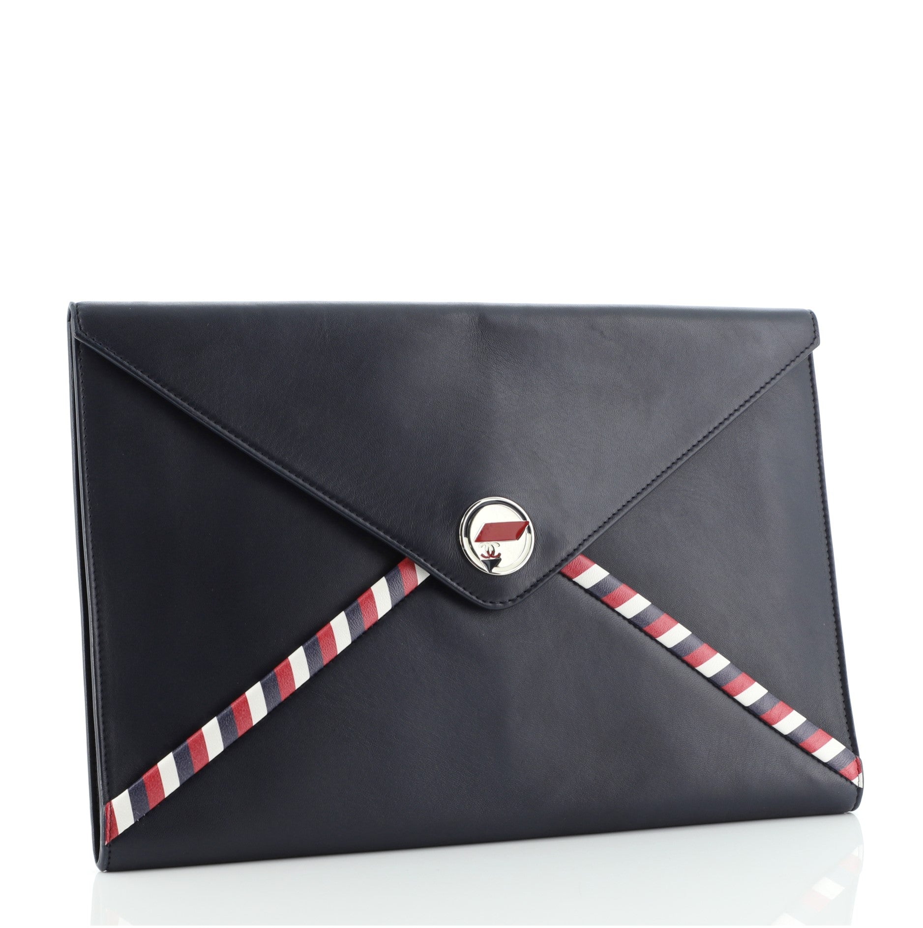 Airlines Envelope Clutch Lambskin Large
