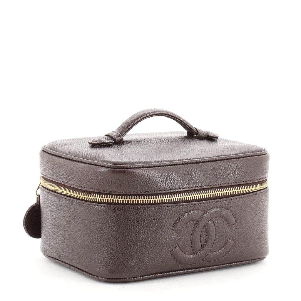 Vintage Timeless Cosmetic Case Caviar Medium