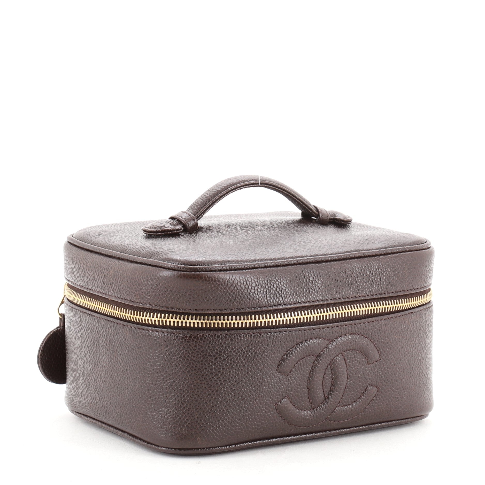 Vintage Timeless Cosmetic Case Caviar Medium