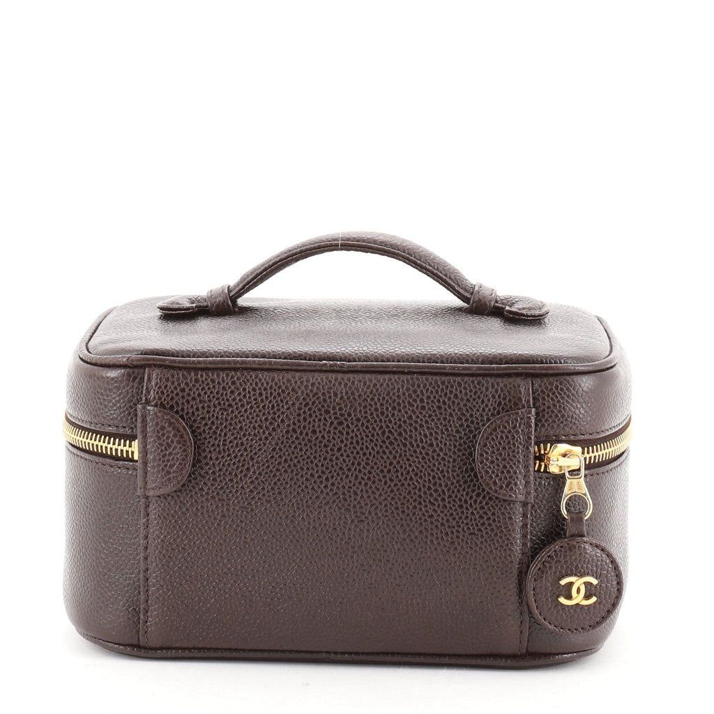 Vintage Timeless Cosmetic Case Caviar Medium