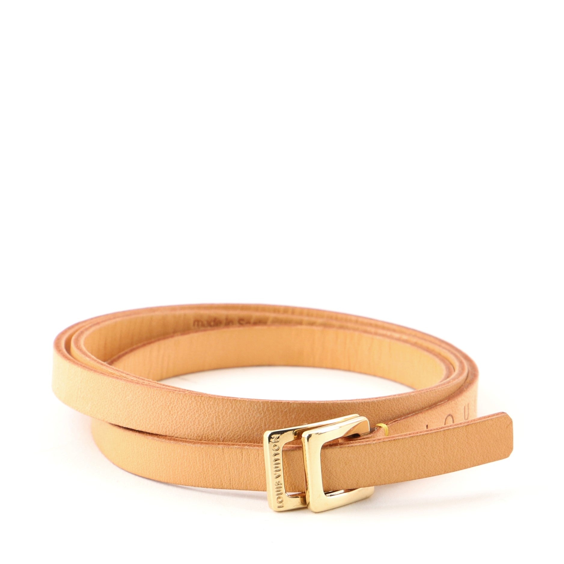 Belt Strap Vachetta Leather Thin S