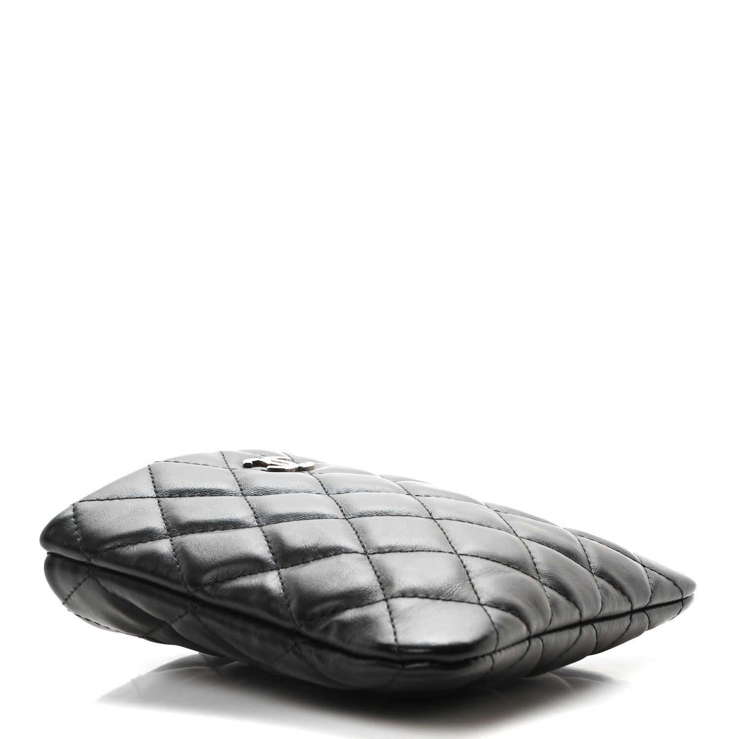 Calfskin Quilted Crossbody Bag Black