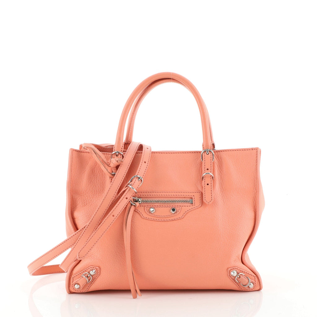 Papier A4 Classic Studs Bag Leather Mini