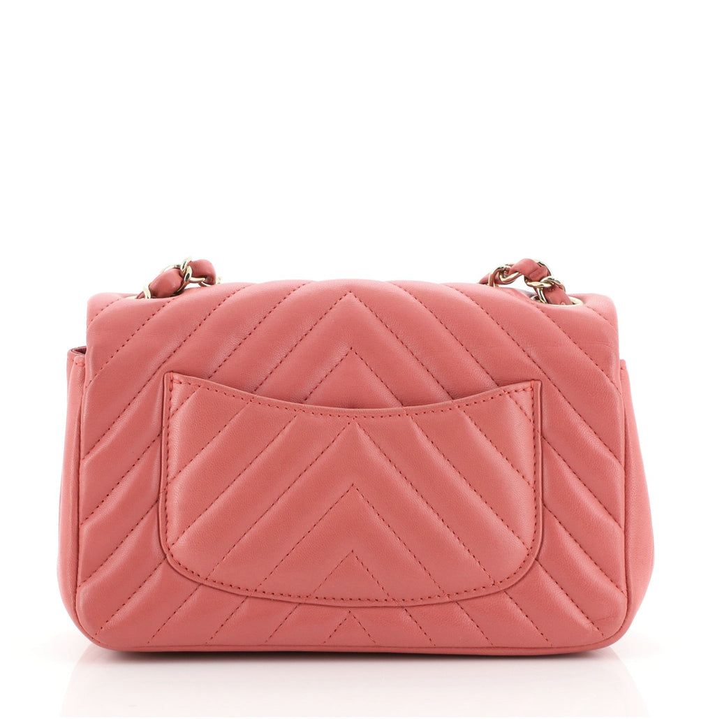 Classic Single Flap Bag Chevron Lambskin Mini