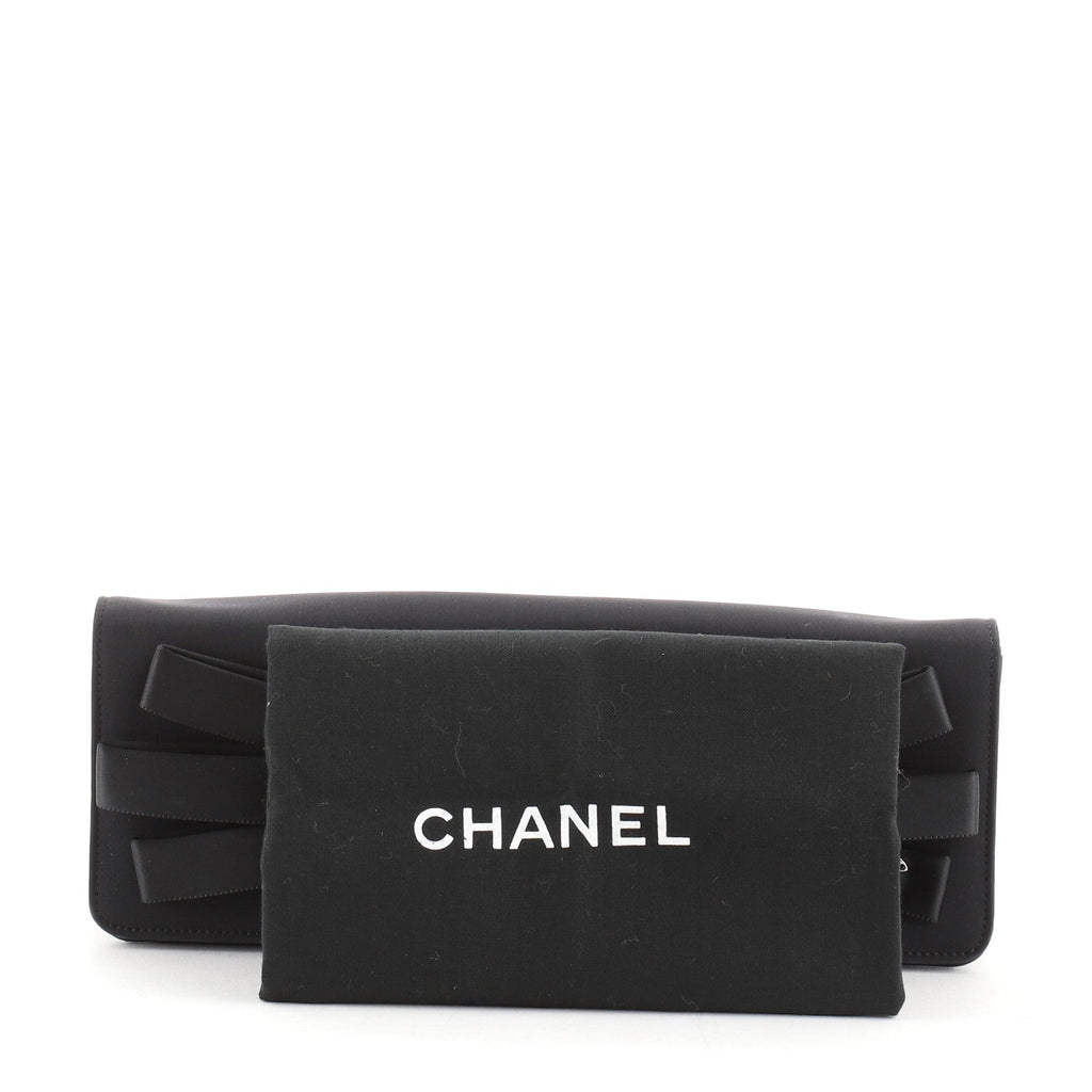 Bow Clutch Satin