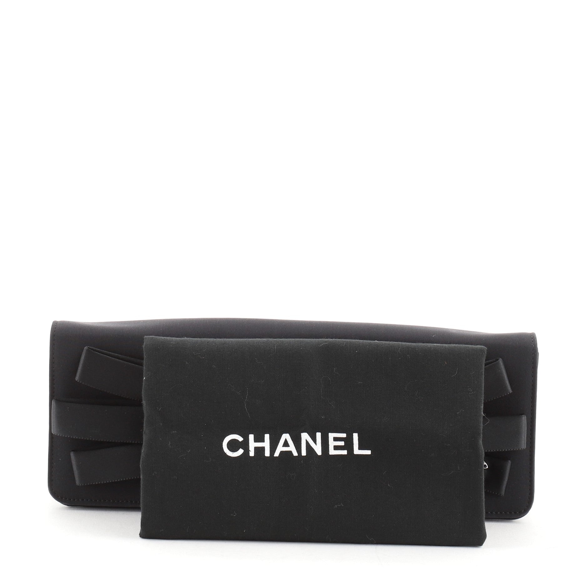 Bow Clutch Satin