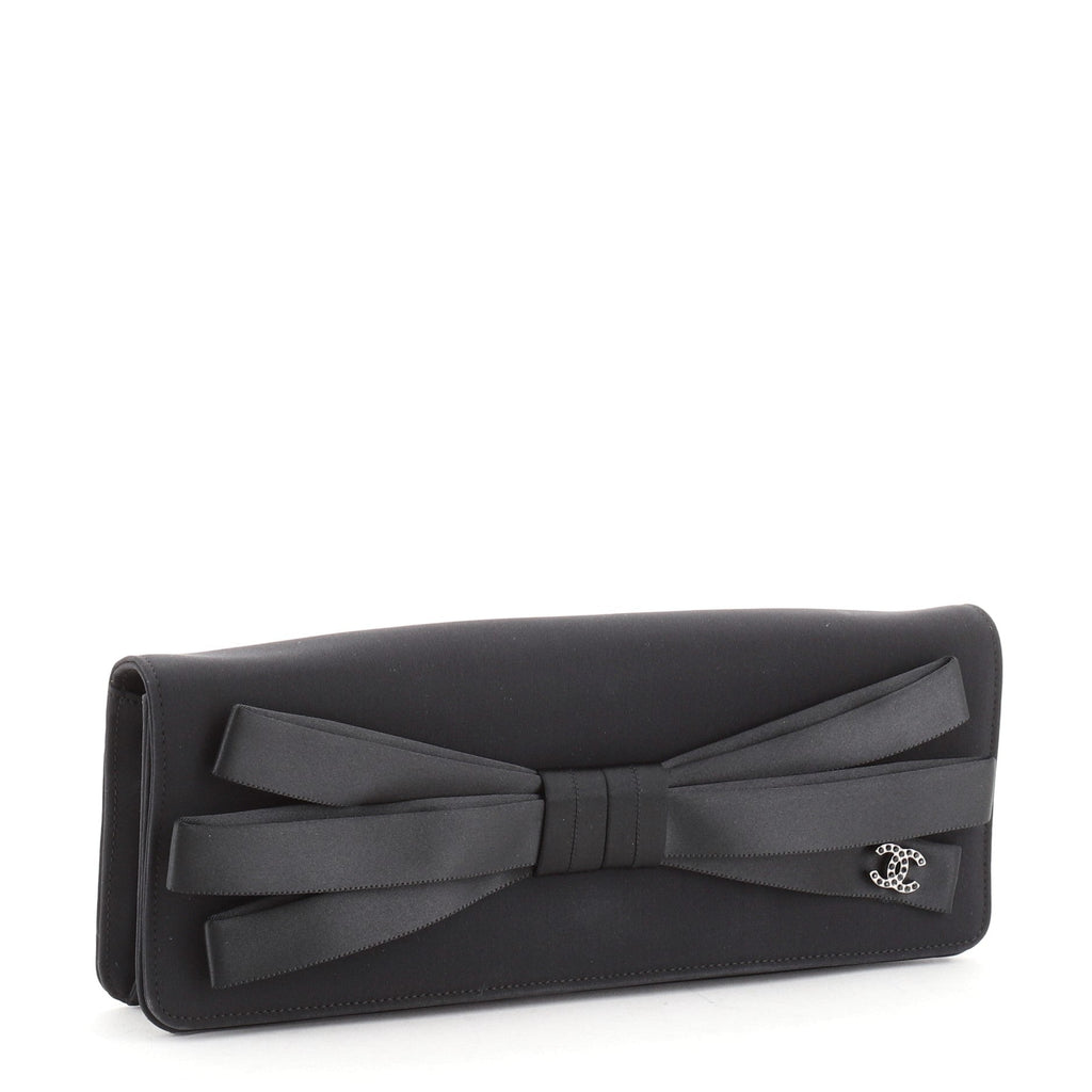 Bow Clutch Satin