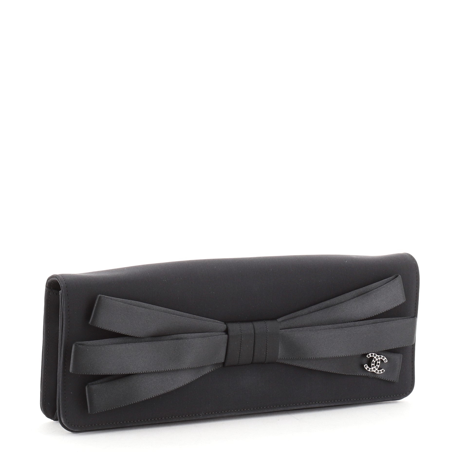 Bow Clutch Satin