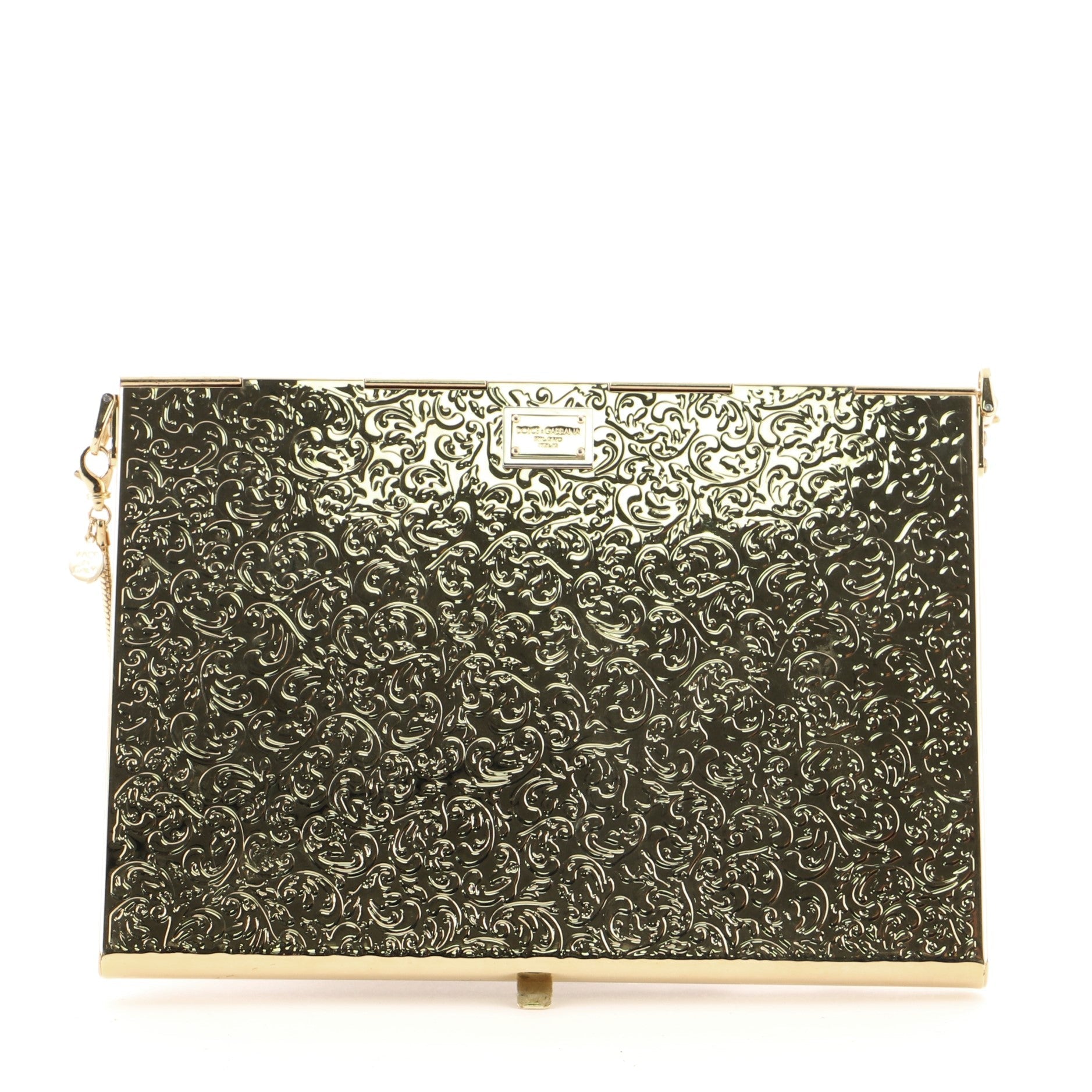 Amore Box Clutch Embellished Metal