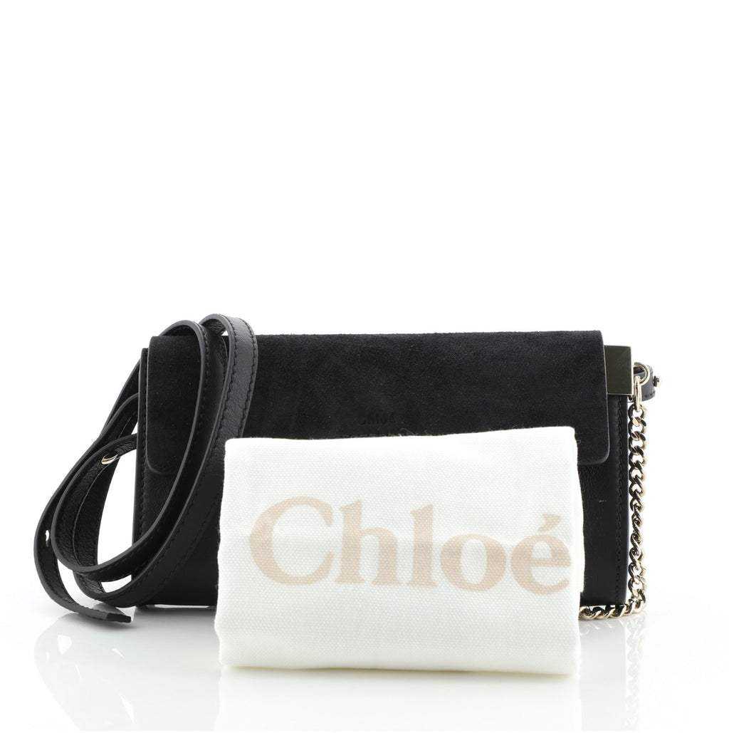 Faye Shoulder Bag Leather and Suede Mini