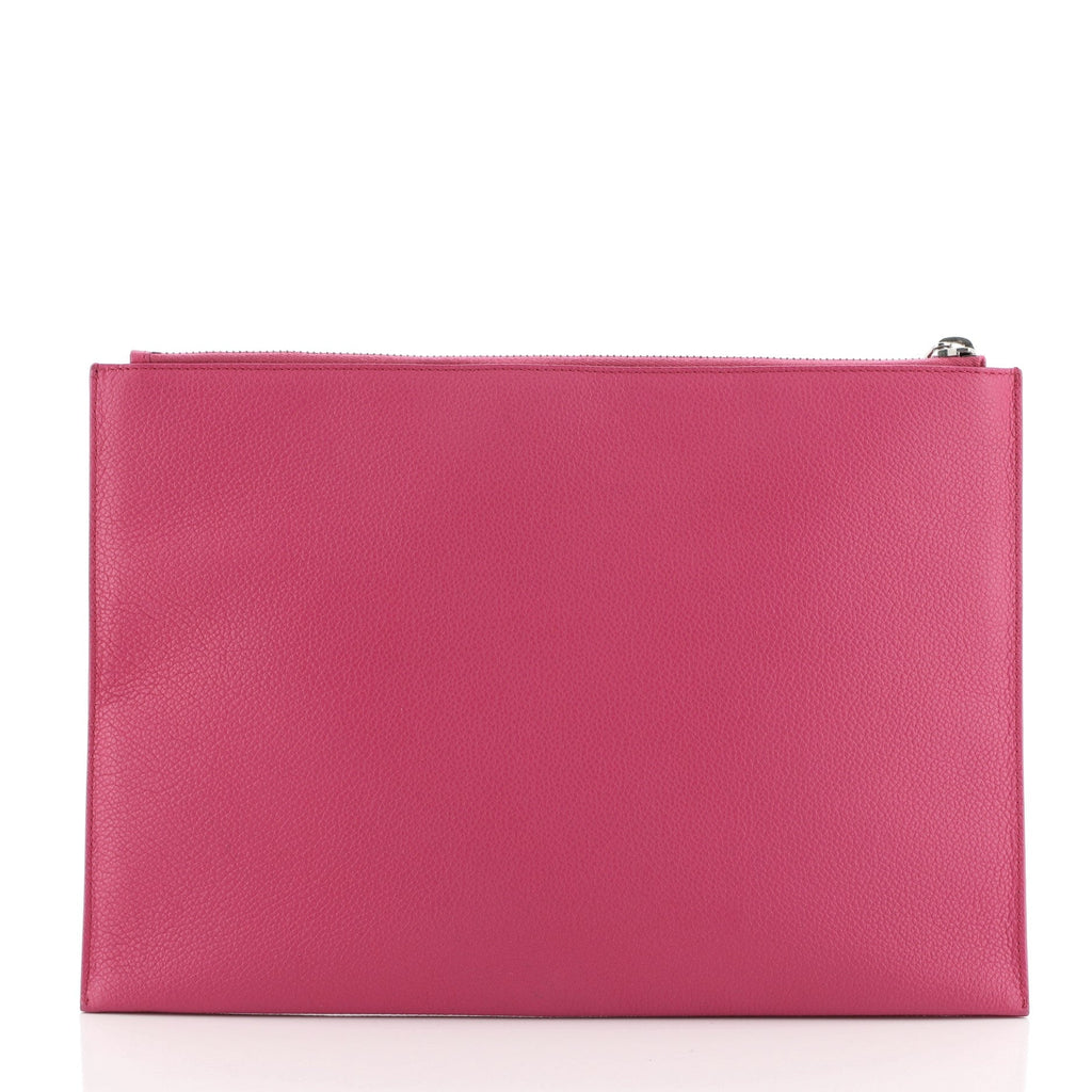 Rive Gauche Zip Clutch Leather Medium