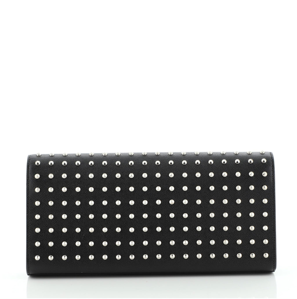 Classic Monogram Clutch Studded Leather Long