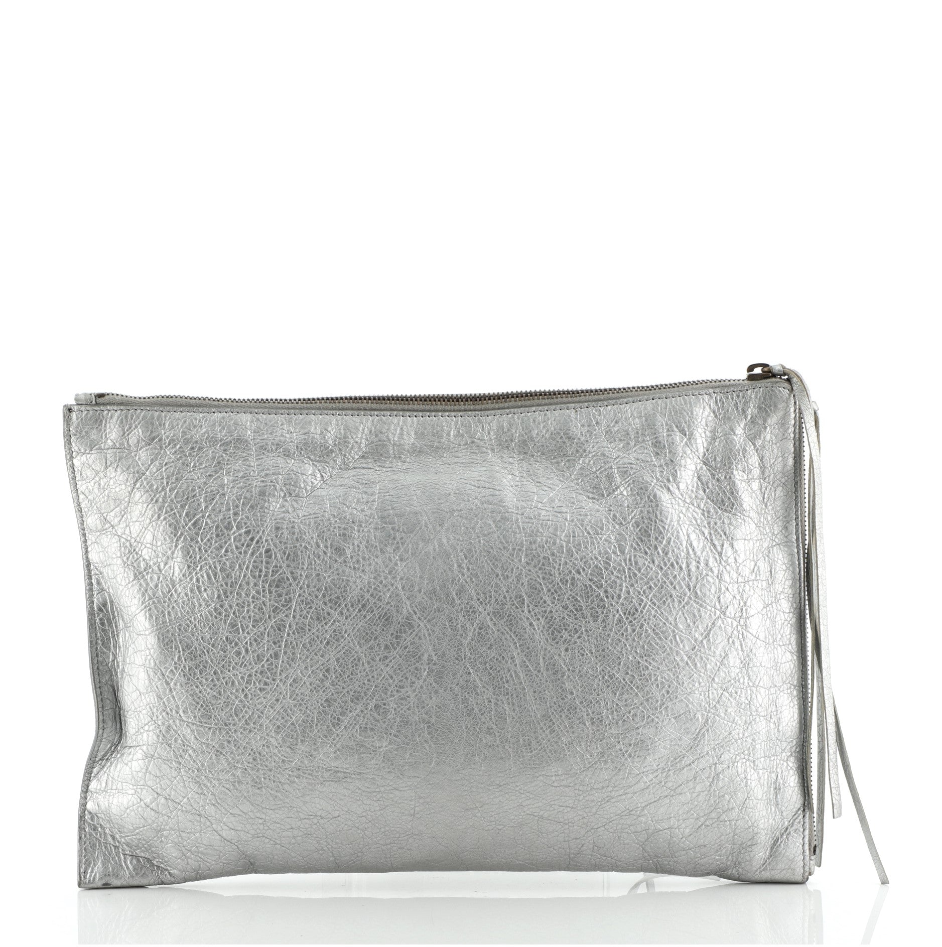Zip Around Classic Studs Clutch Leather Medium