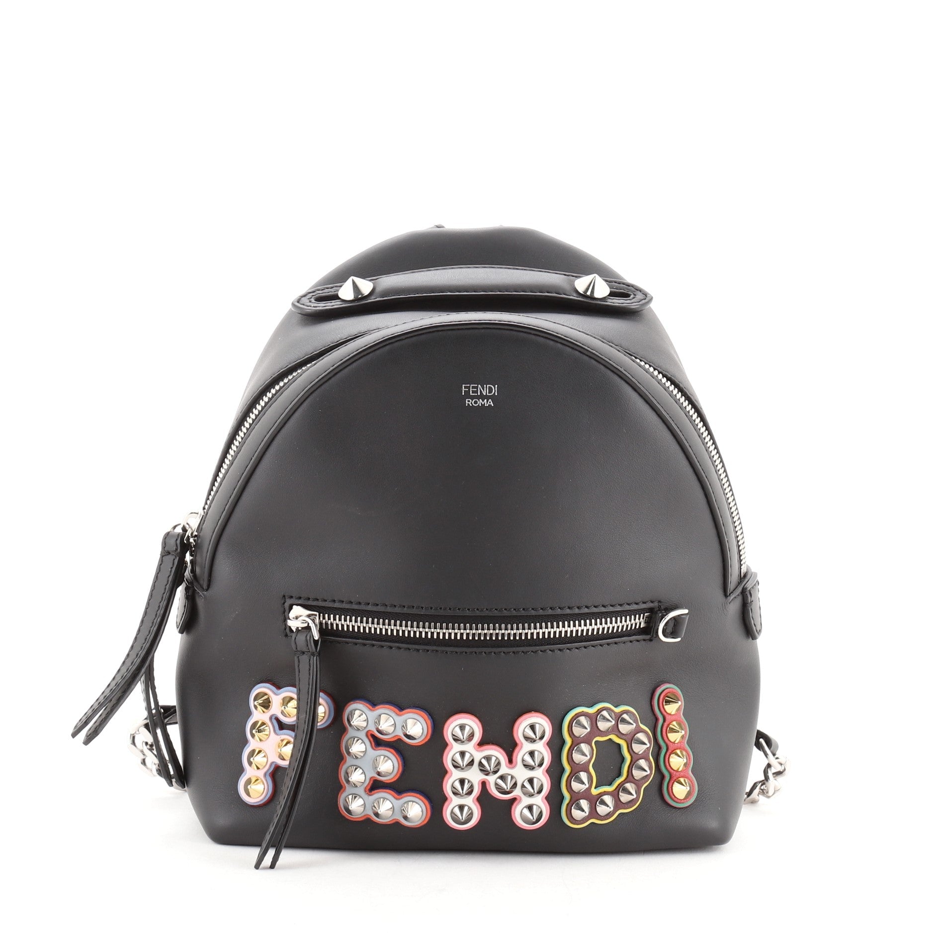 By The Way Backpack Logo Studded Leather Mini