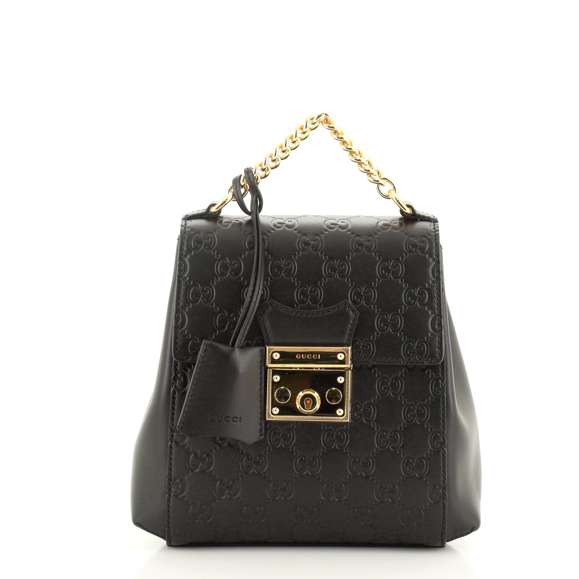 Padlock Backpack Guccissima Leather Mini