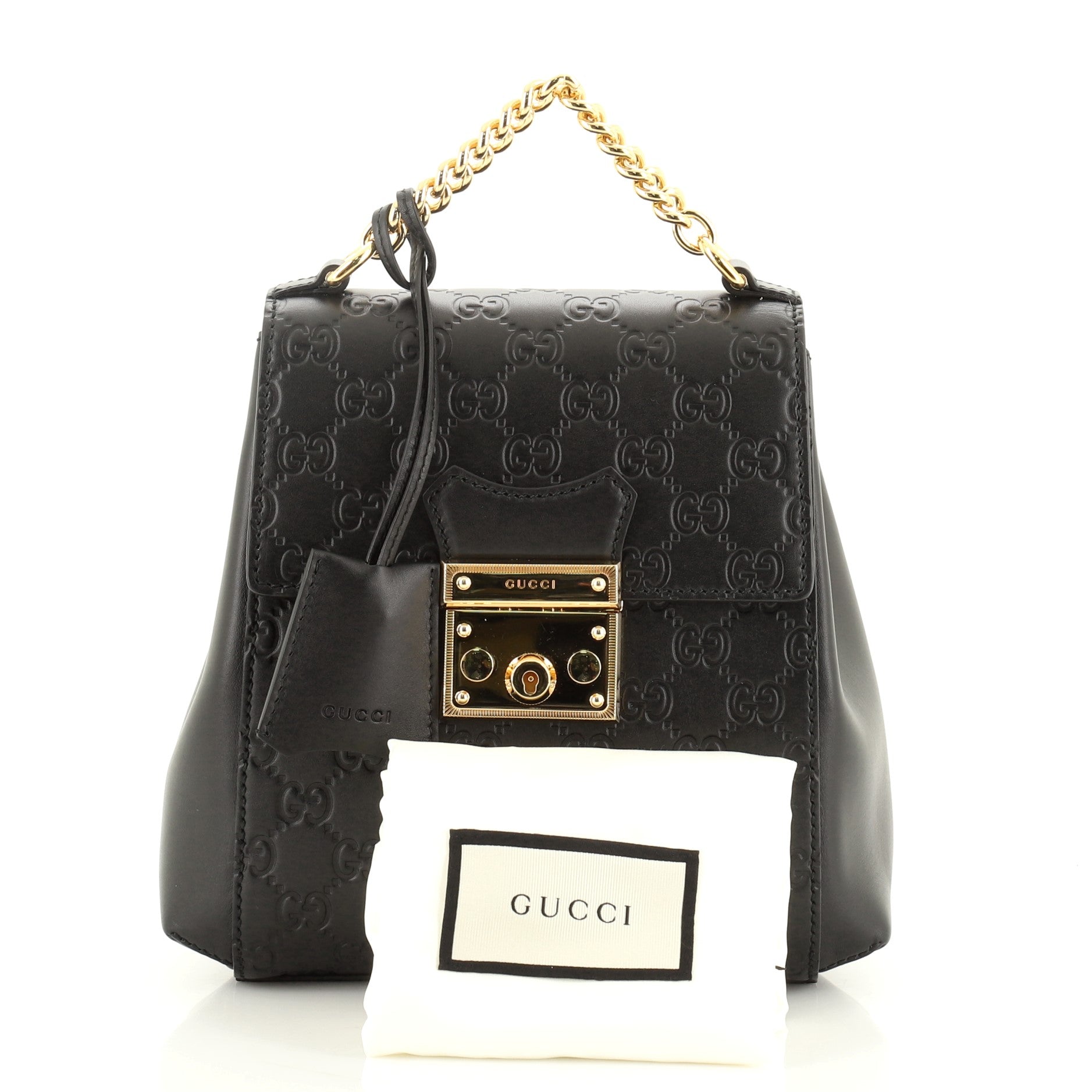 Padlock Backpack Guccissima Leather Mini