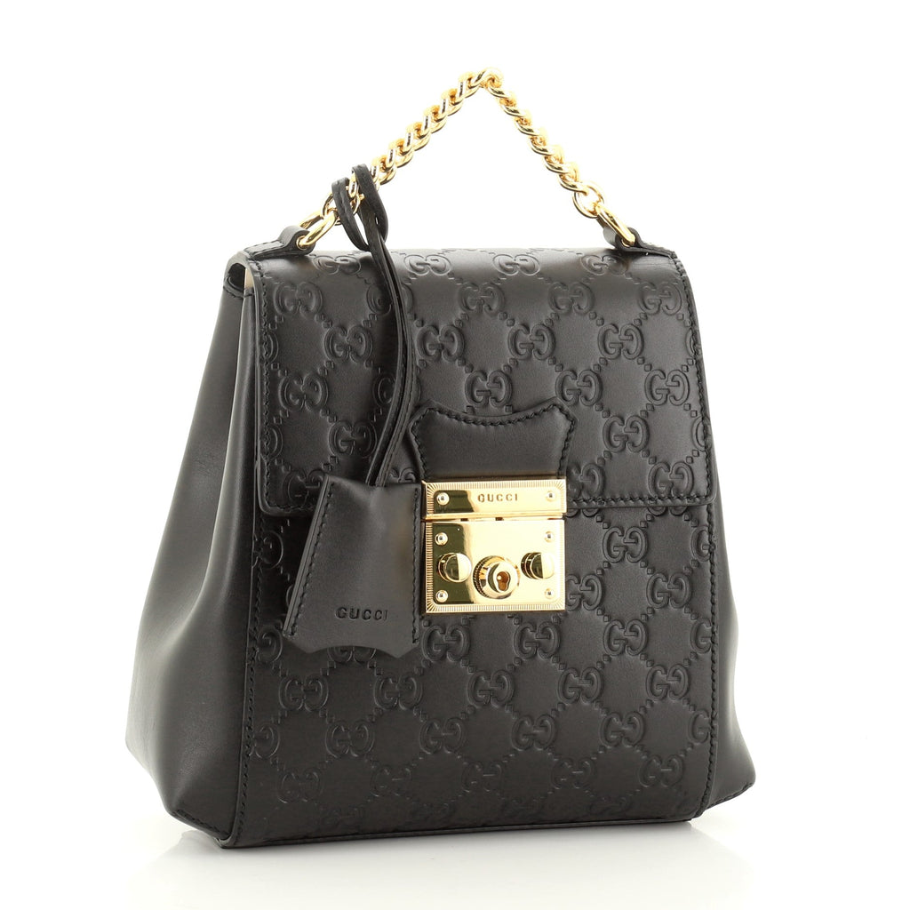 Padlock Backpack Guccissima Leather Mini