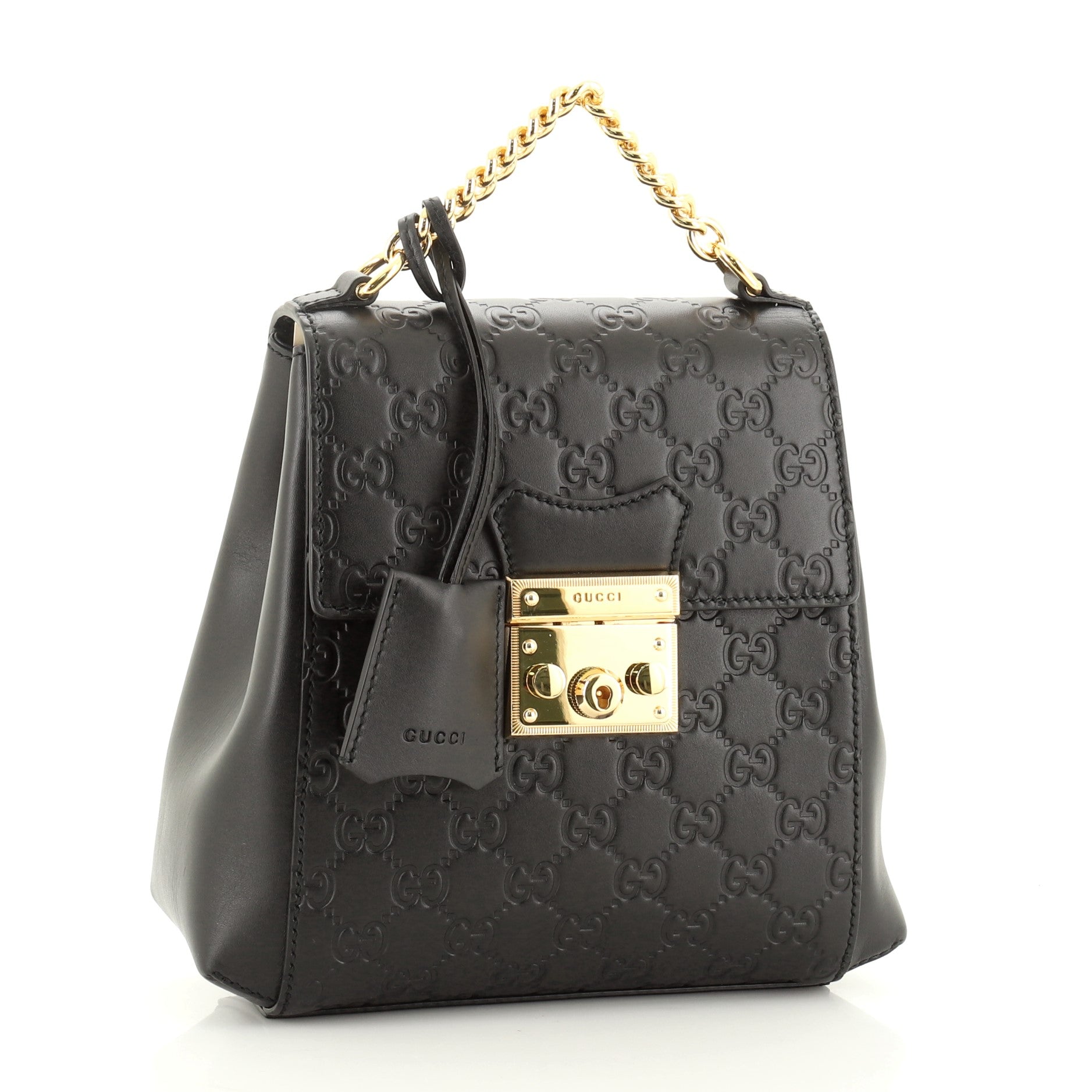 Padlock Backpack Guccissima Leather Mini