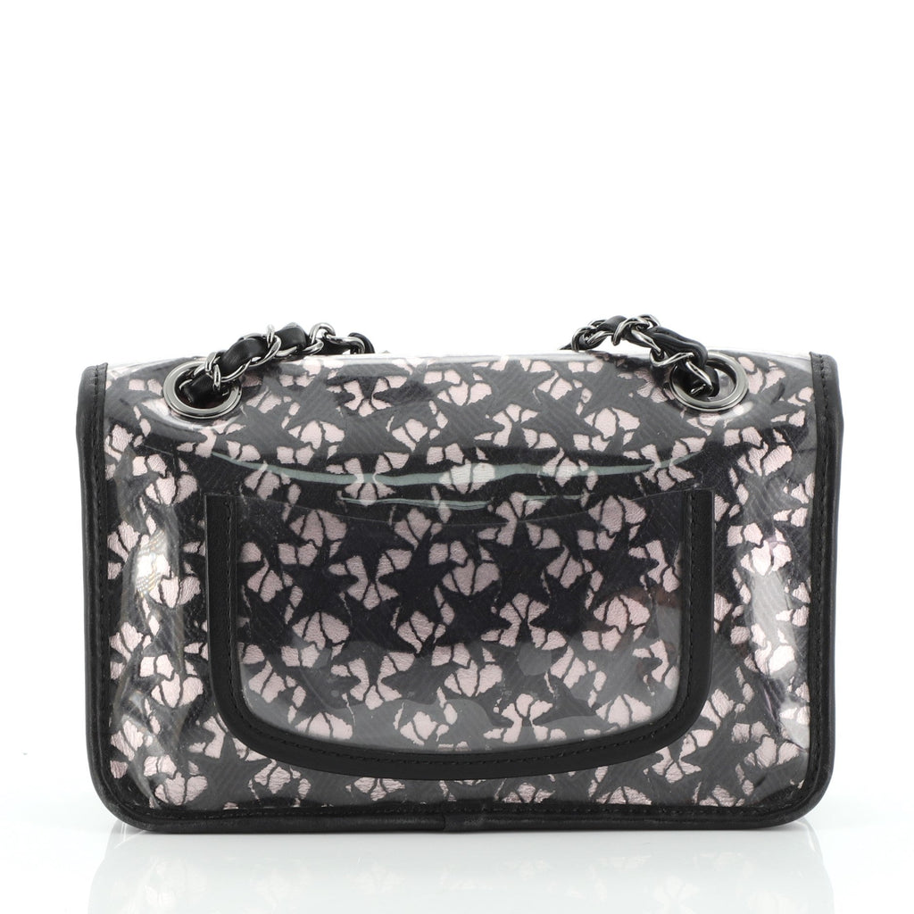 Vintage Classic Single Flap Bag PVC Over Lace Mini
