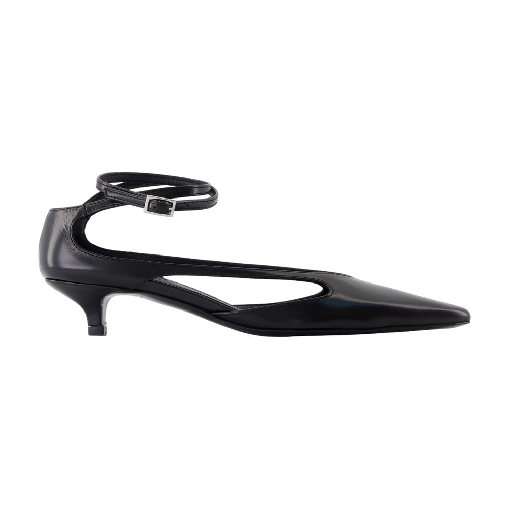 Women's Kitten Pumps - TOTEME - Leather - Black