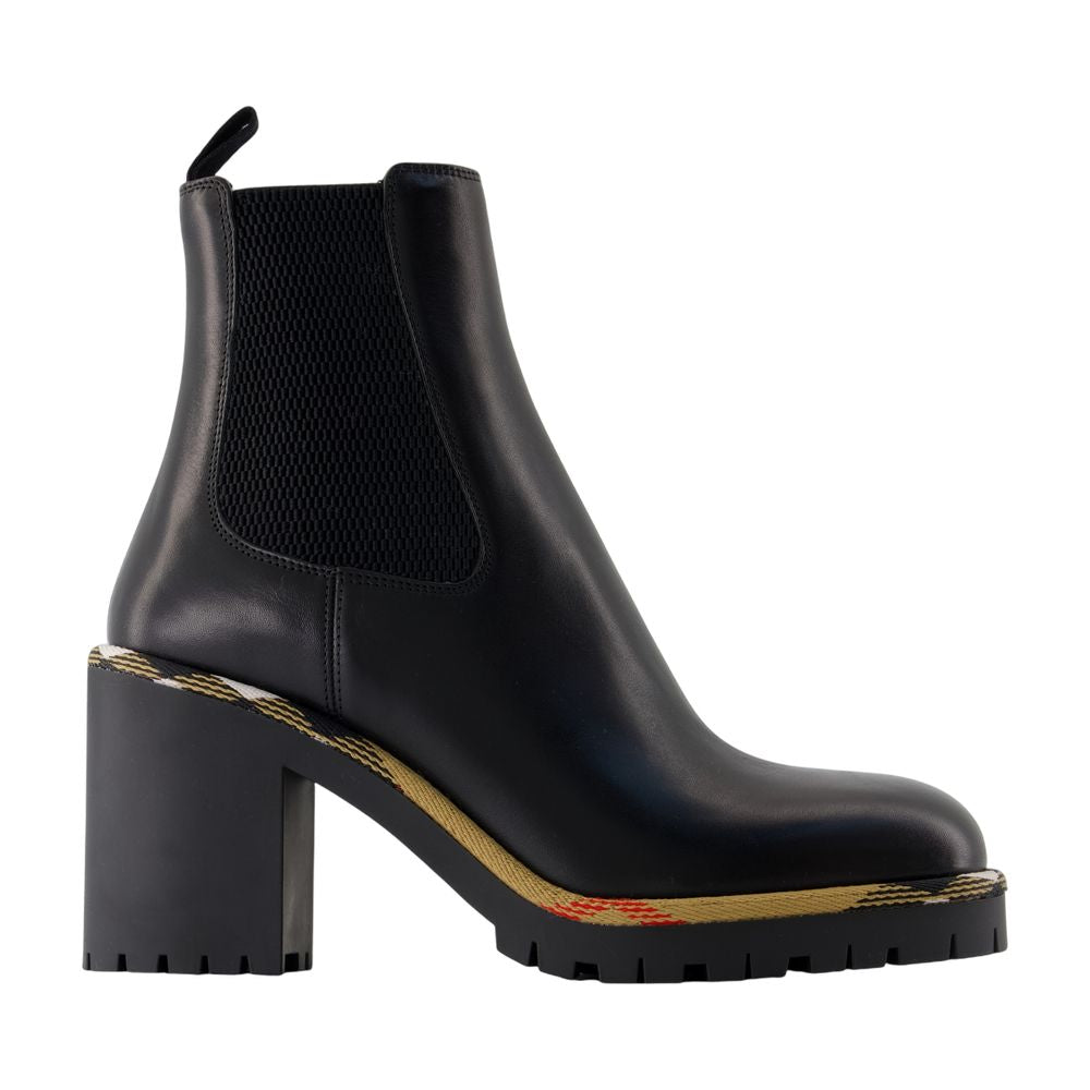 Women's Gravel 70 Ankle Boots - Burberry - Leather - Black
