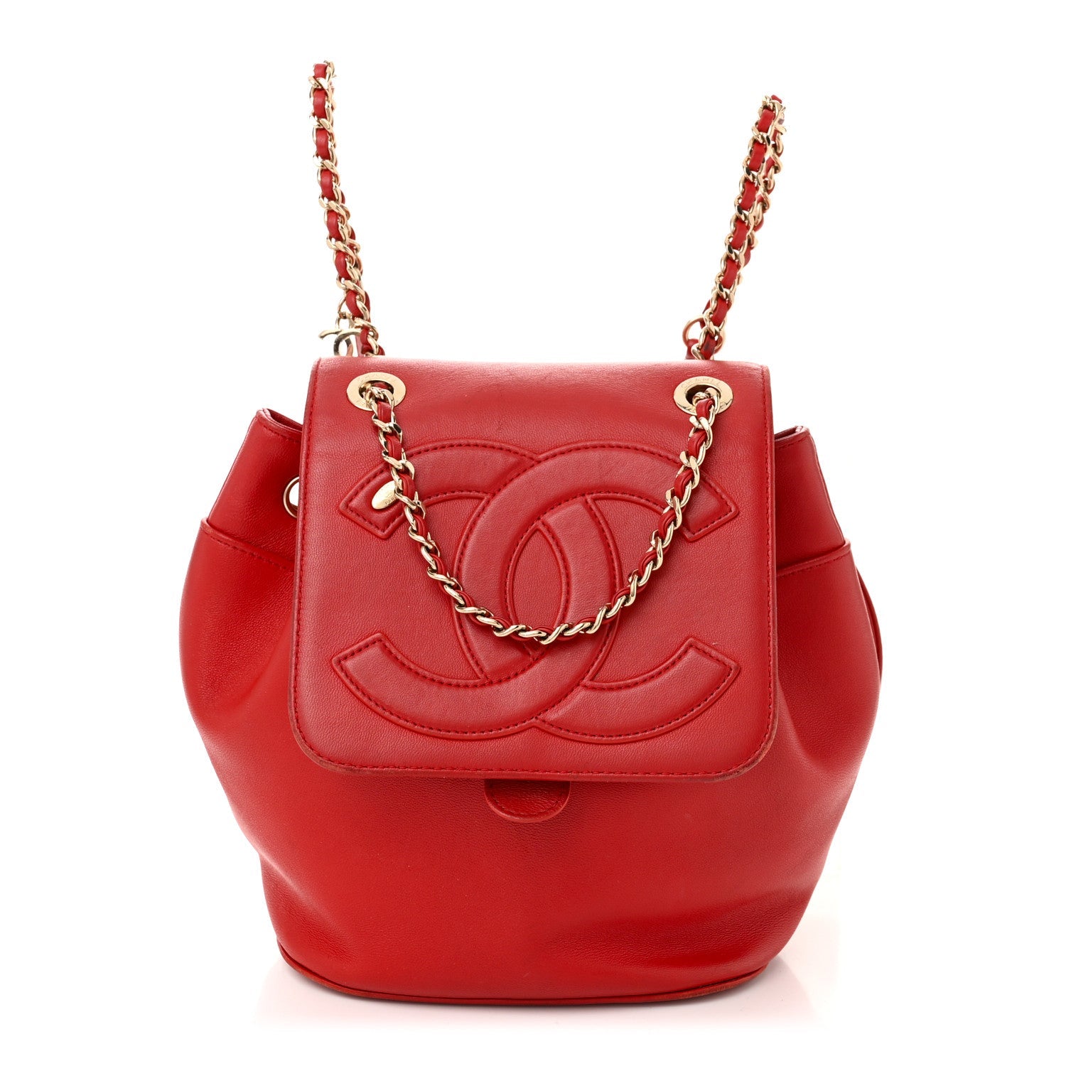 Lambskin CC Mania Backpack Red