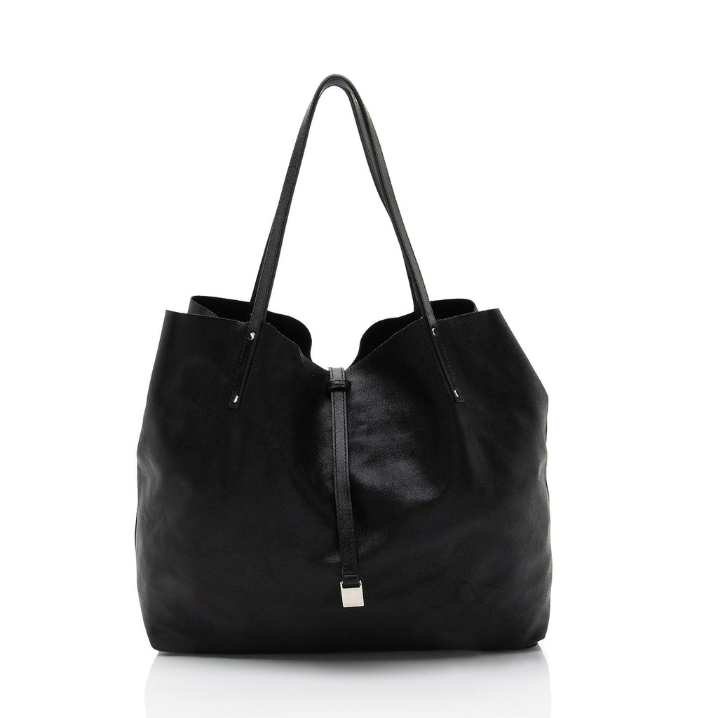 Horizontal Cabas Tote Leather Large