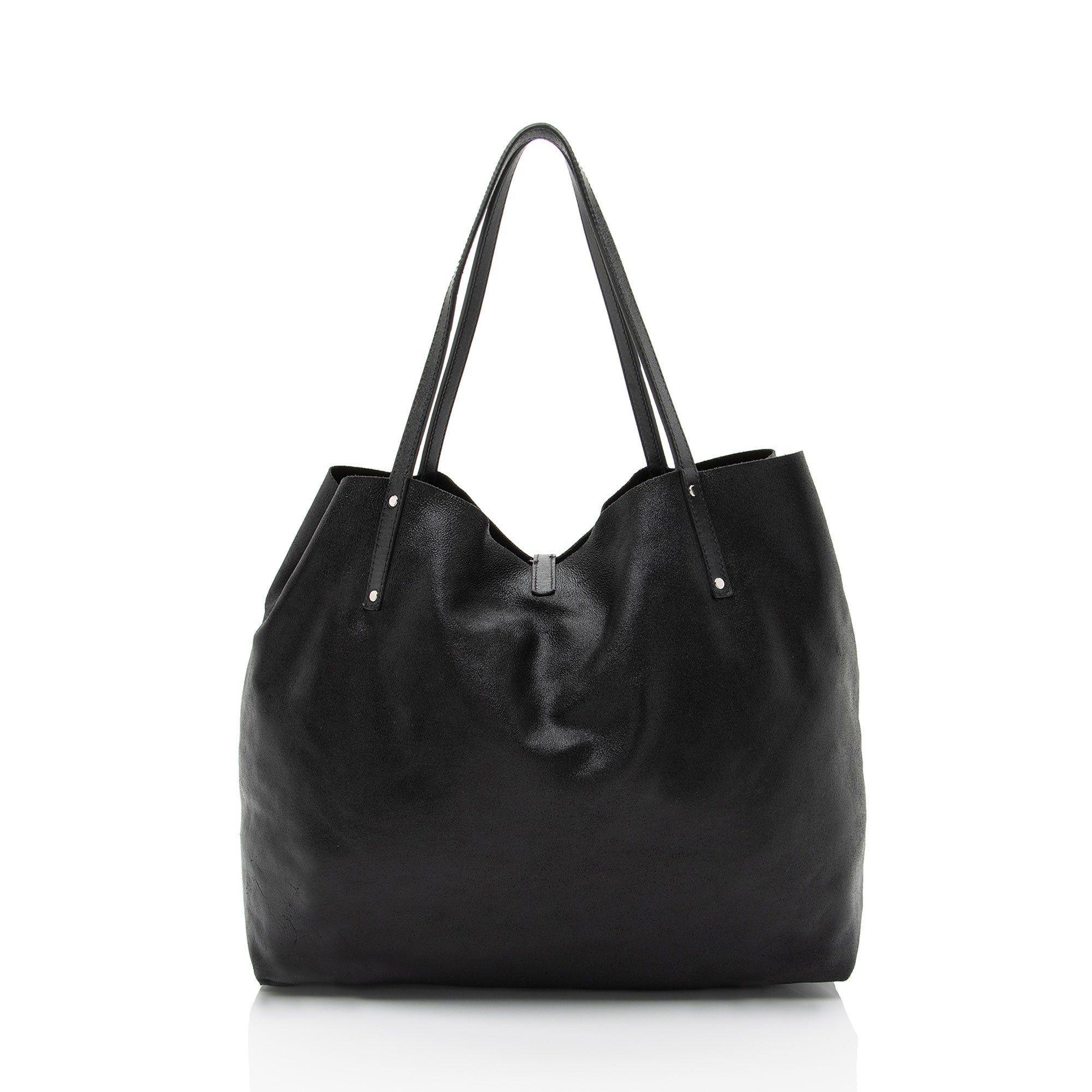 Horizontal Cabas Tote Leather Large