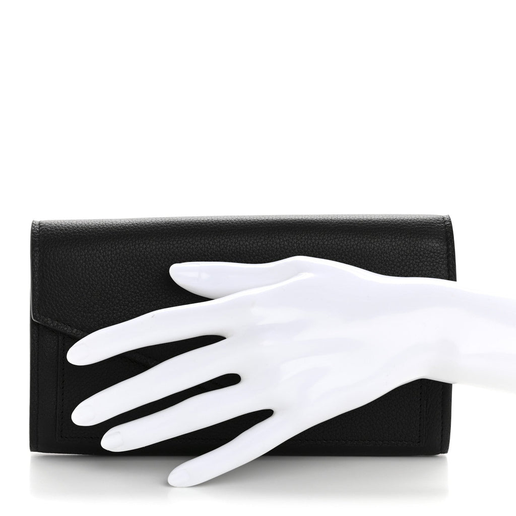 Soft Calfskin My Lockme Wallet Black