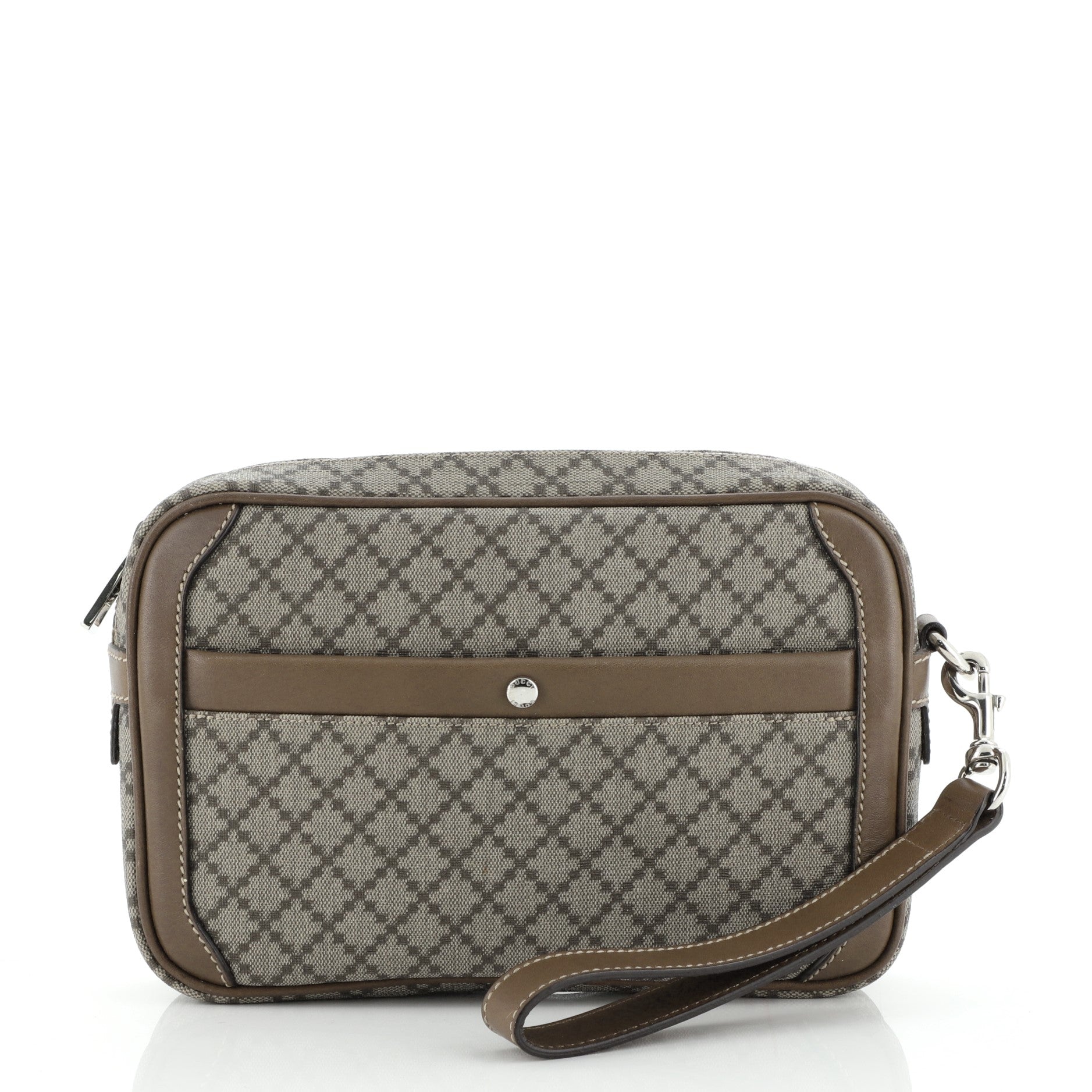 Wristlet Clutch Diamante Canvas