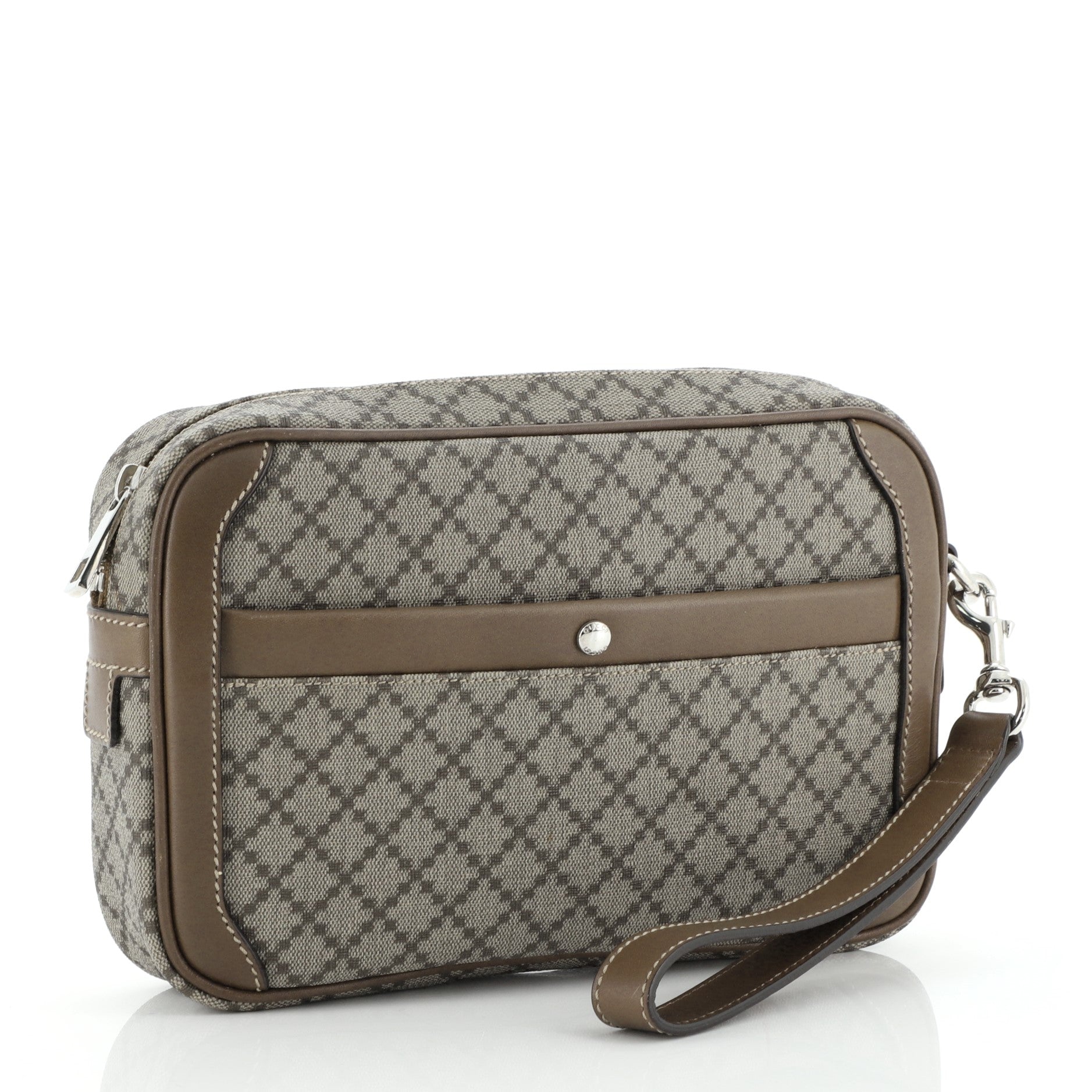 Wristlet Clutch Diamante Canvas