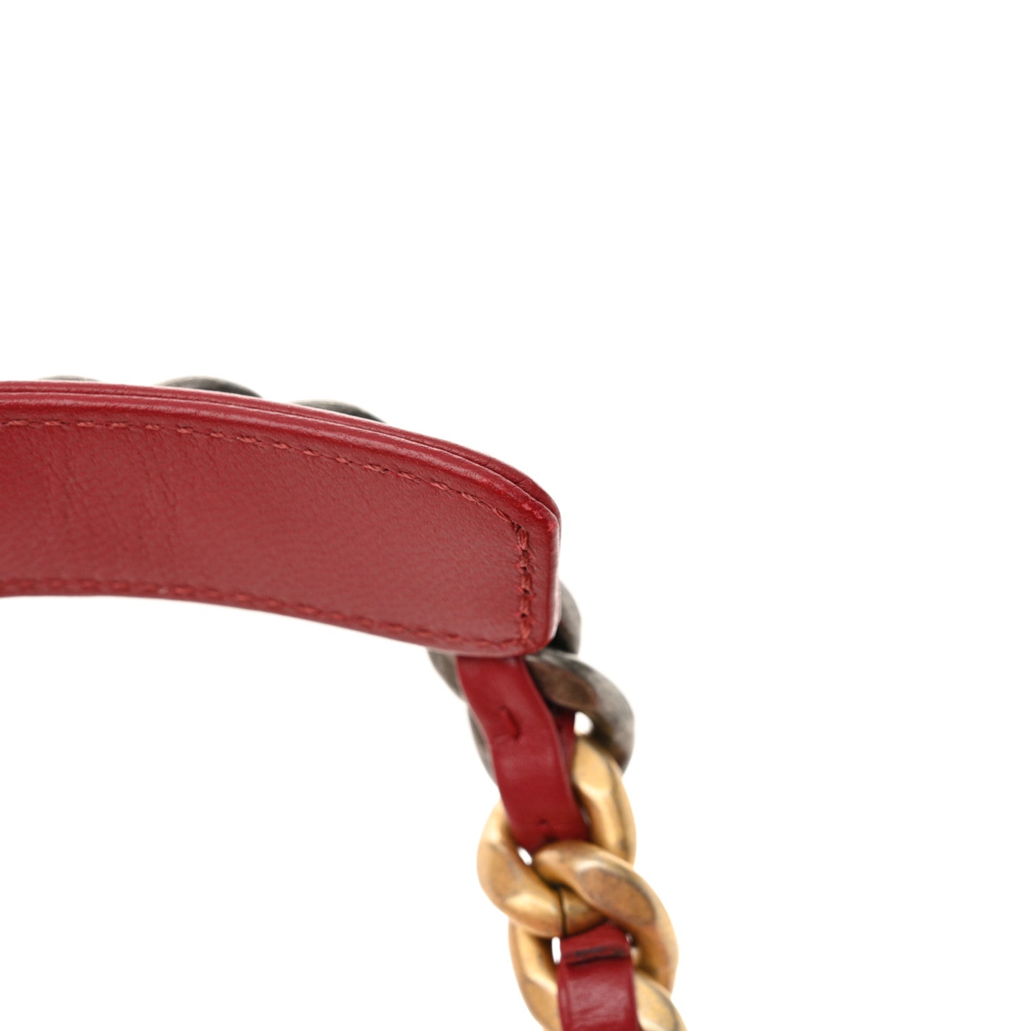 Lambskin Quilted Large Chanel 19 Flap Red