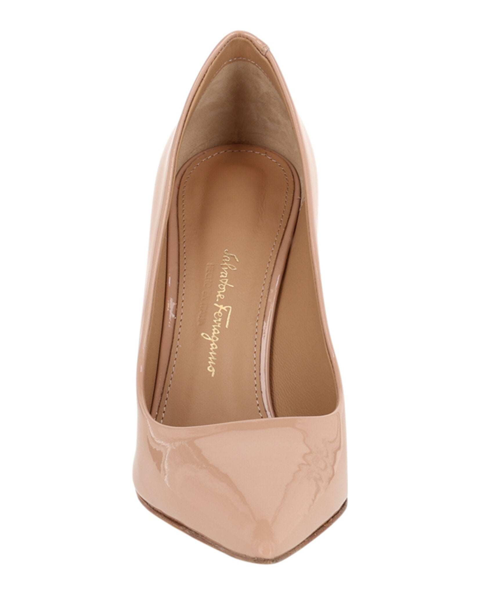 Ilary Pointed-Toe Patent Pumps