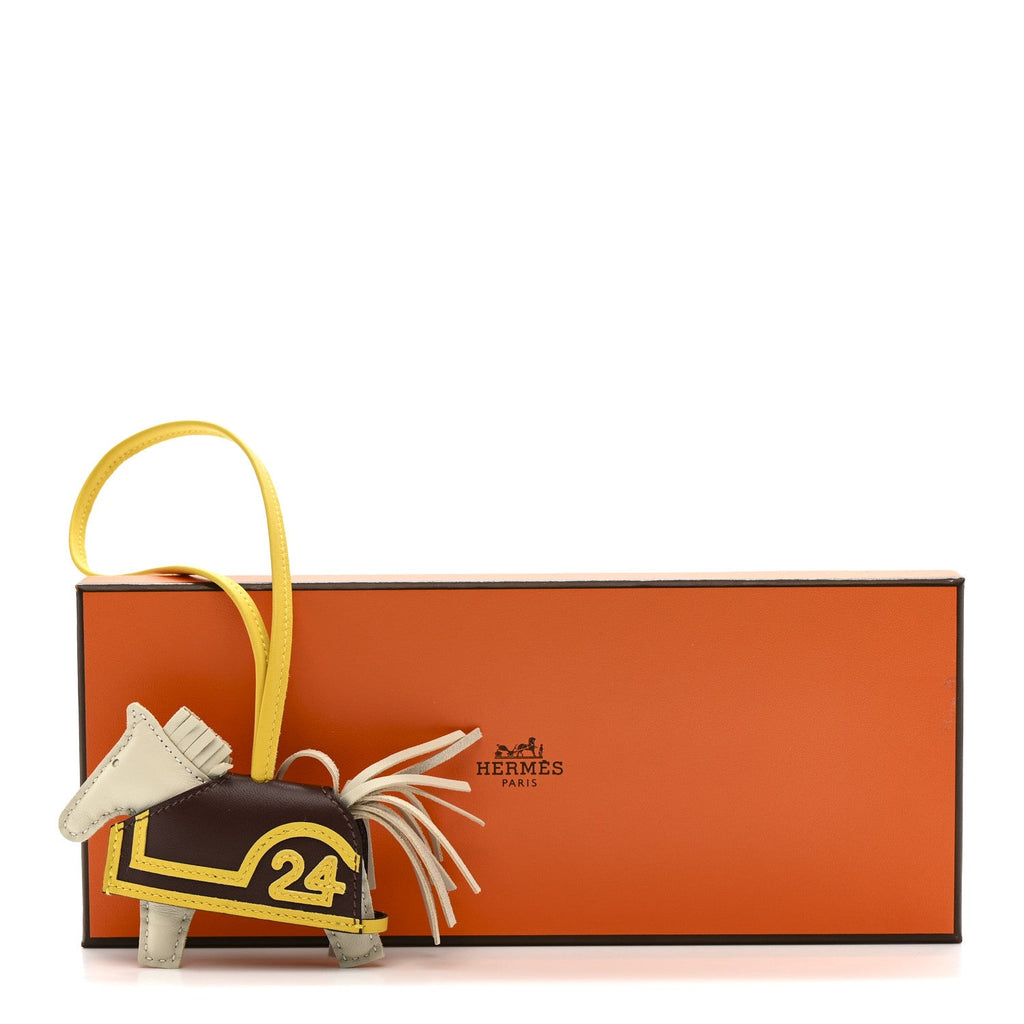 Milo Lambskin Grigri Rodeo Robeo 24 Bag Charm PM Craie Terre Jaune De Naples