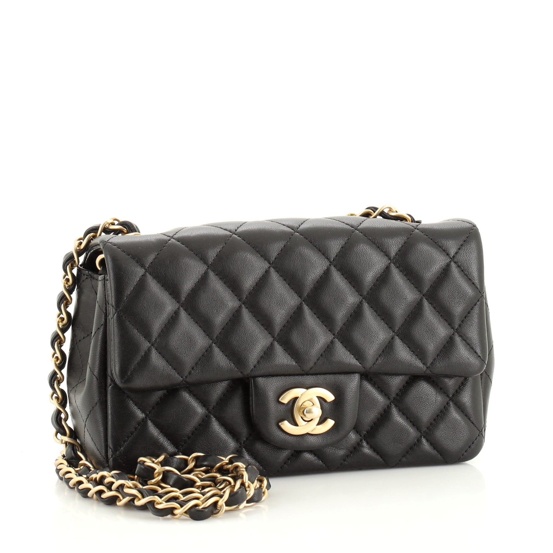Classic Single Flap Bag Quilted Lambskin Mini