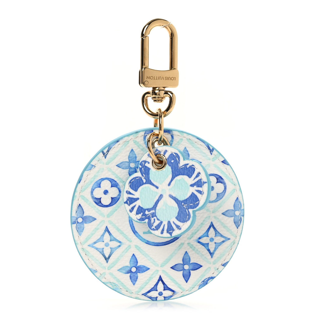 Monogram Giant By The Pool 2.0 Illustre Resort Bag Charm Key Holder Lagoon Blue