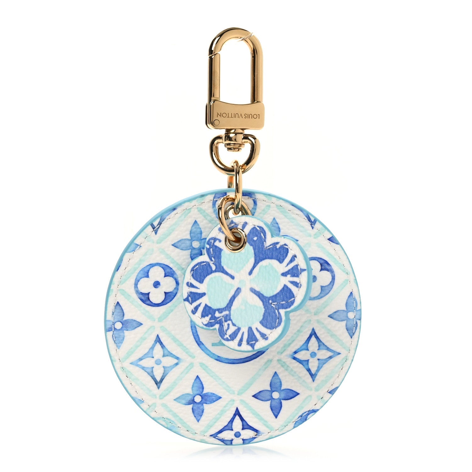Monogram Giant By The Pool 2.0 Illustre Resort Bag Charm Key Holder Lagoon Blue