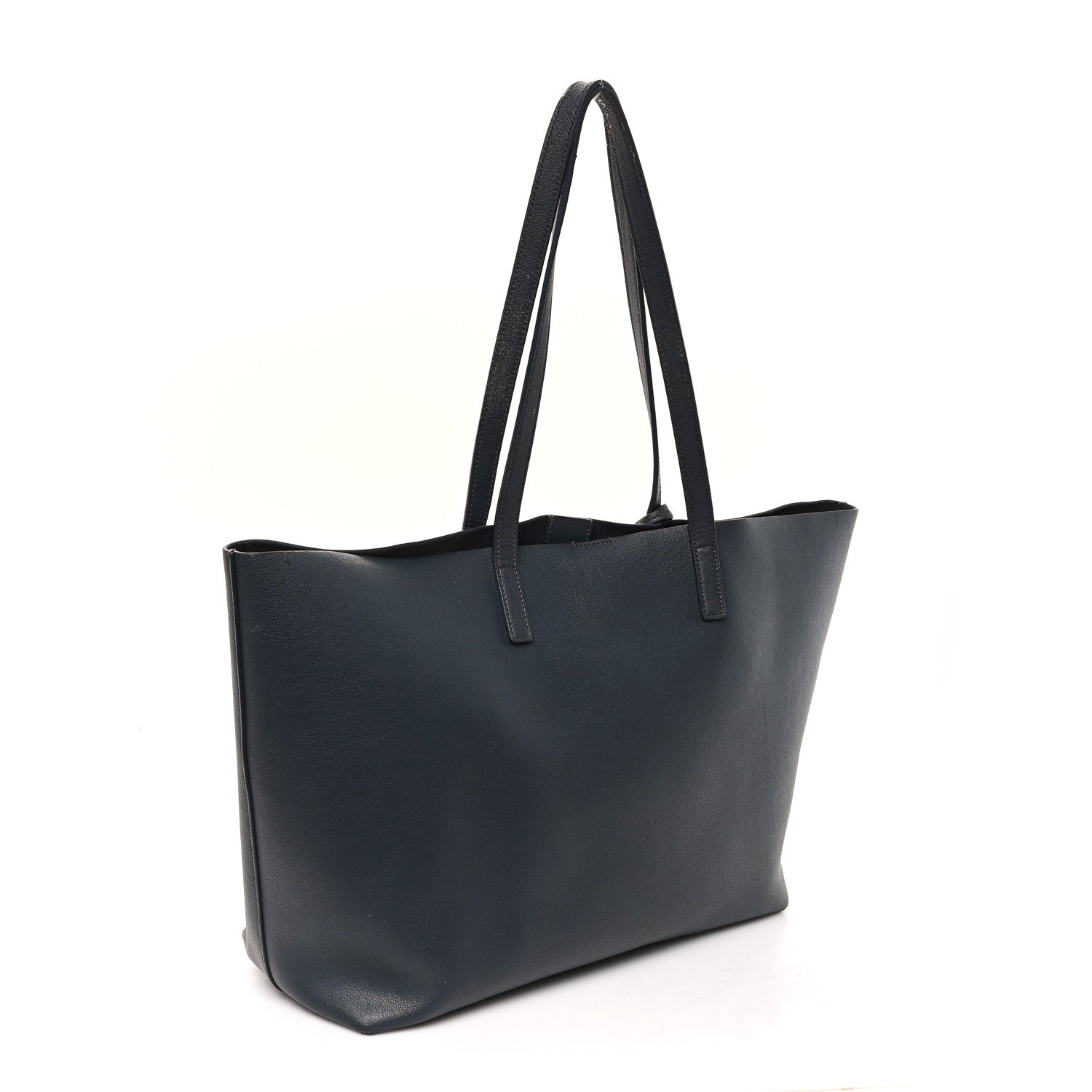 Calfskin Large Shopping Tote Dark Grey