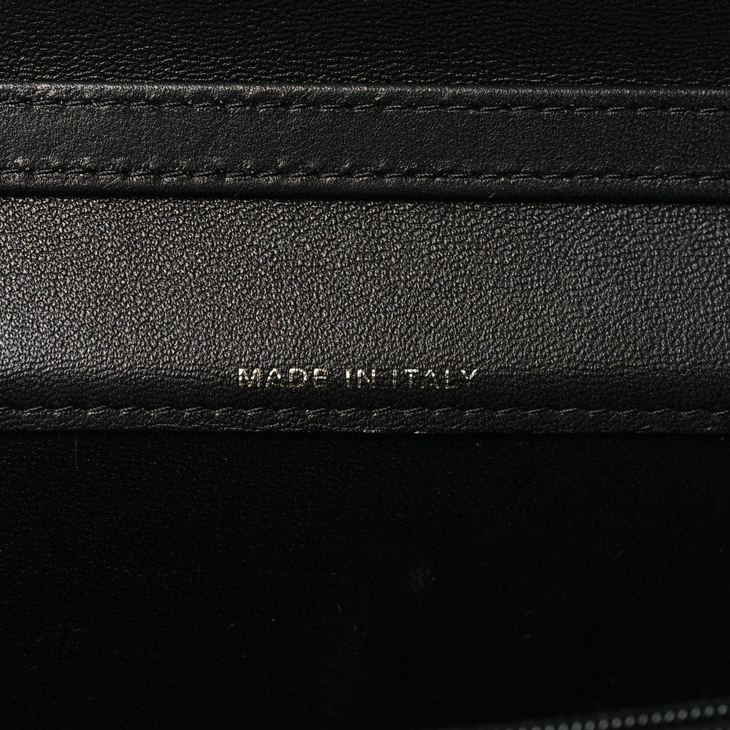 Lambskin Quilted CC Clutch On Chain Black
