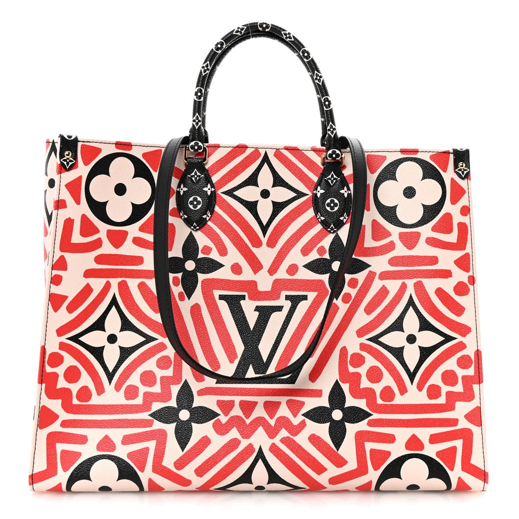 Monogram Giant Crafty Onthego GM Creme Rouge Black