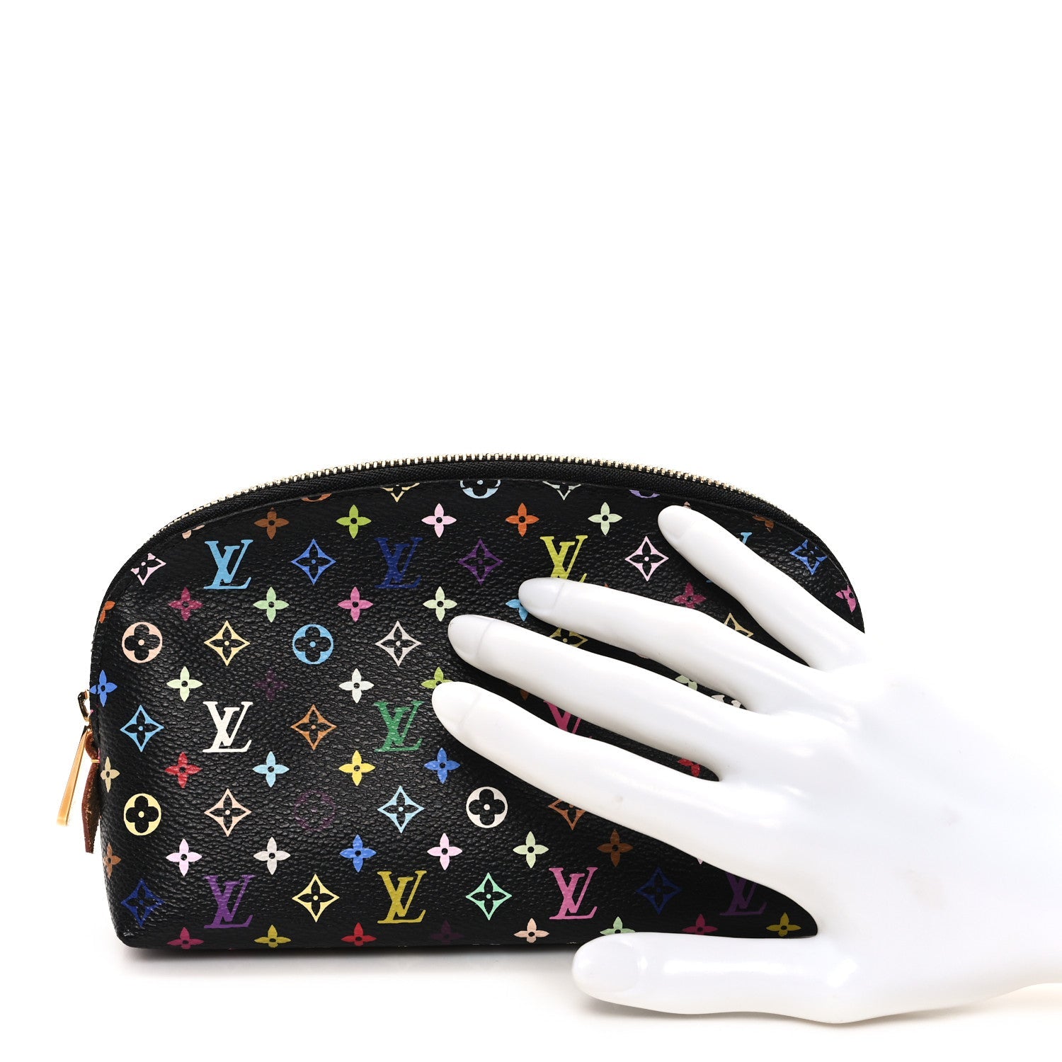 Monogram Multicolor Cosmetic Pouch Black Grenade