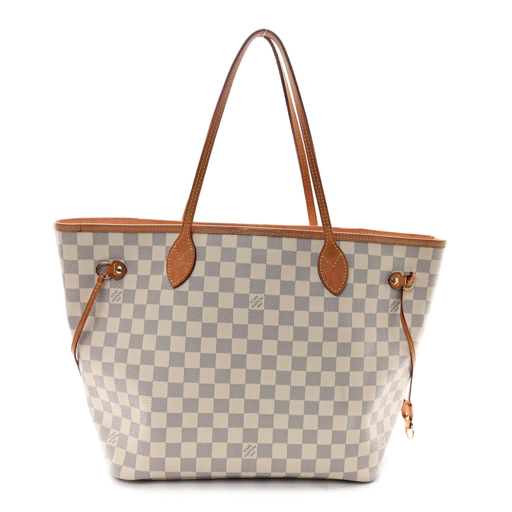 Damier Azur Neo Neverfull MM Rose Ballerine