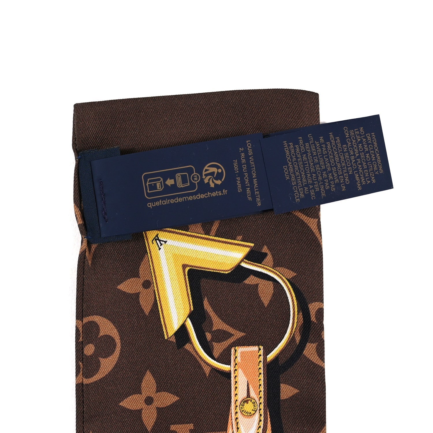 Silk Monogram Confidential Bandeau Brown