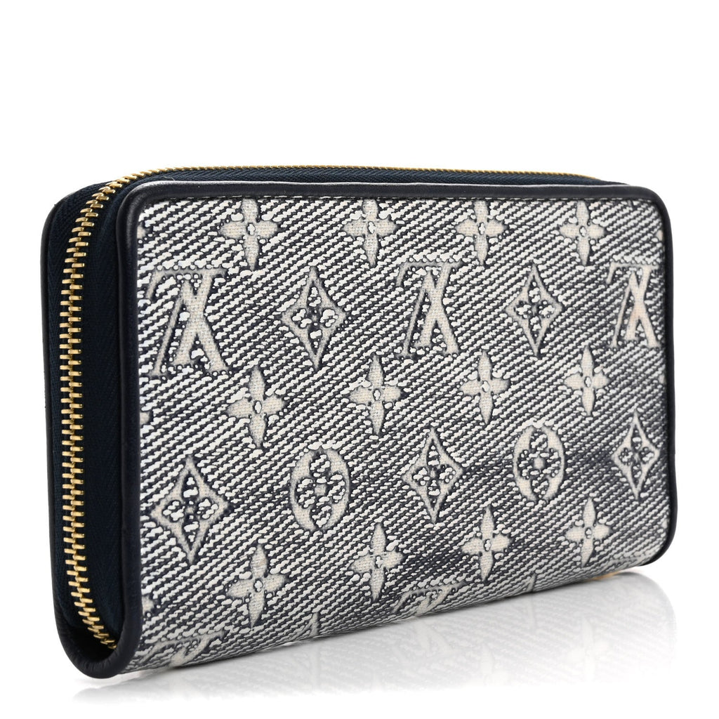 Hollographic Monoglam Zippy Wallet Blue