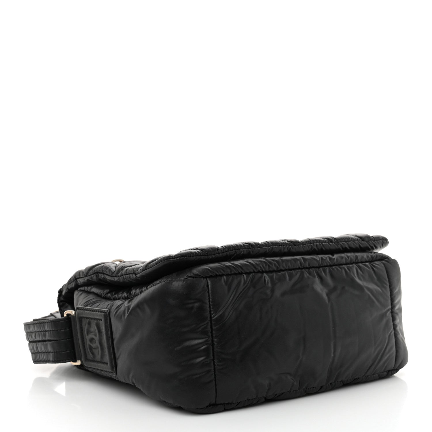 Nylon Small Coco Cocoon Messenger Bag Black