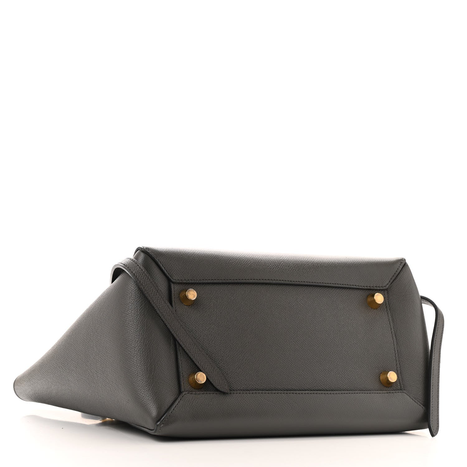 Grained Calfskin Mini Belt Bag Grey