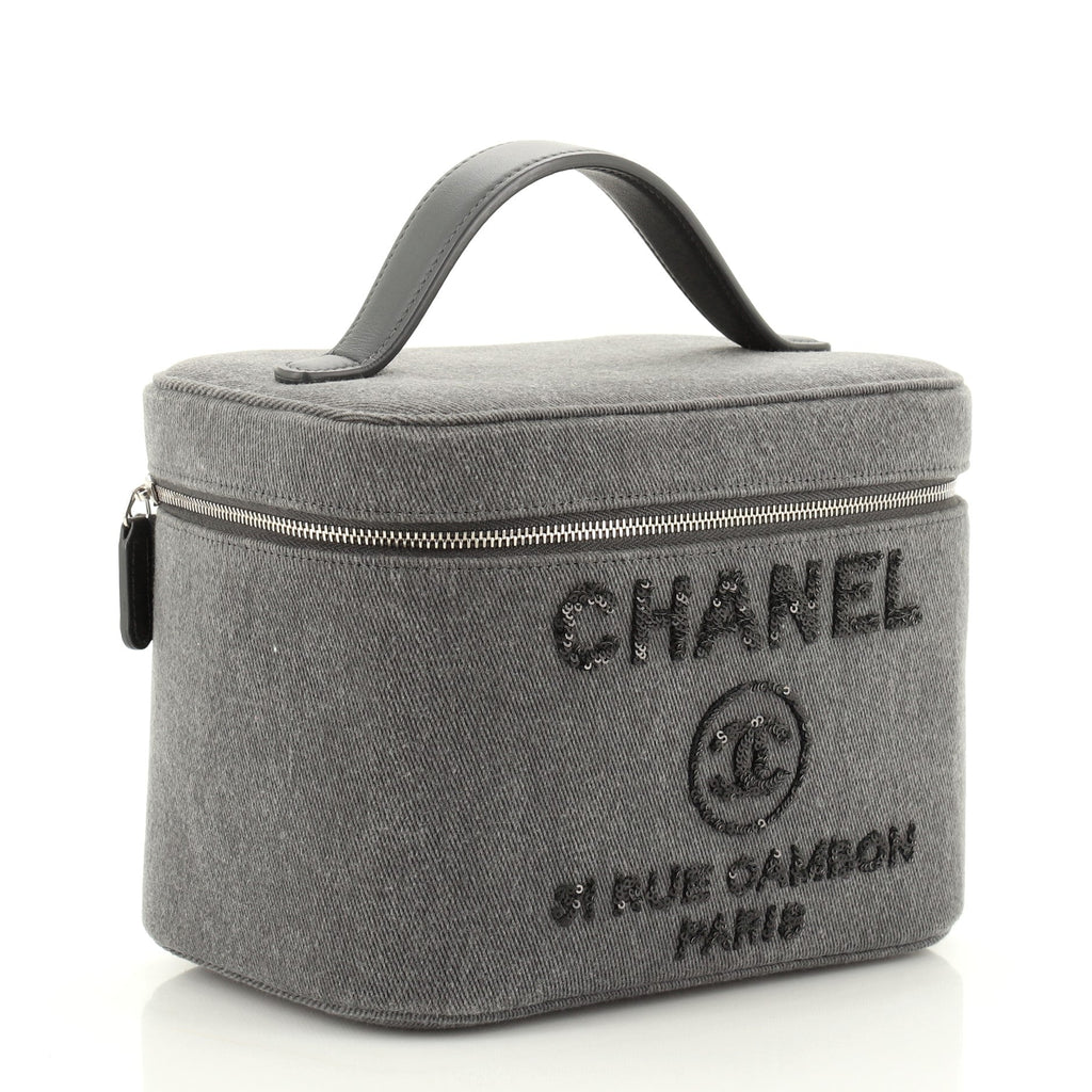 Deauville Vanity Case Canvas with Sequins