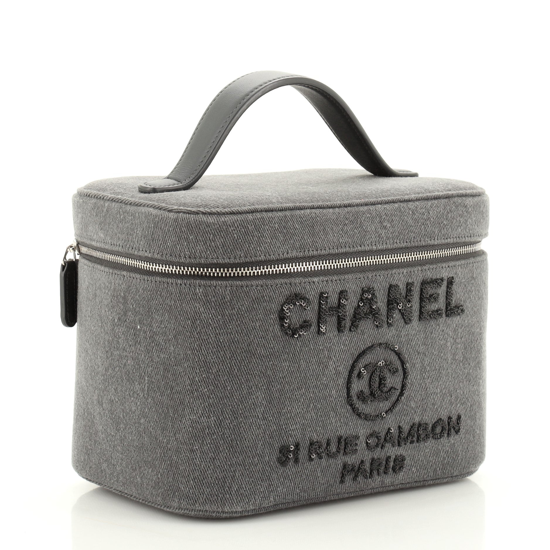 Deauville Vanity Case Canvas with Sequins