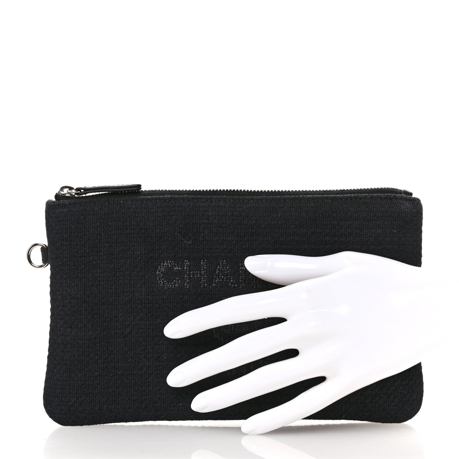 Mixed Fibers Deauville Pouch Black